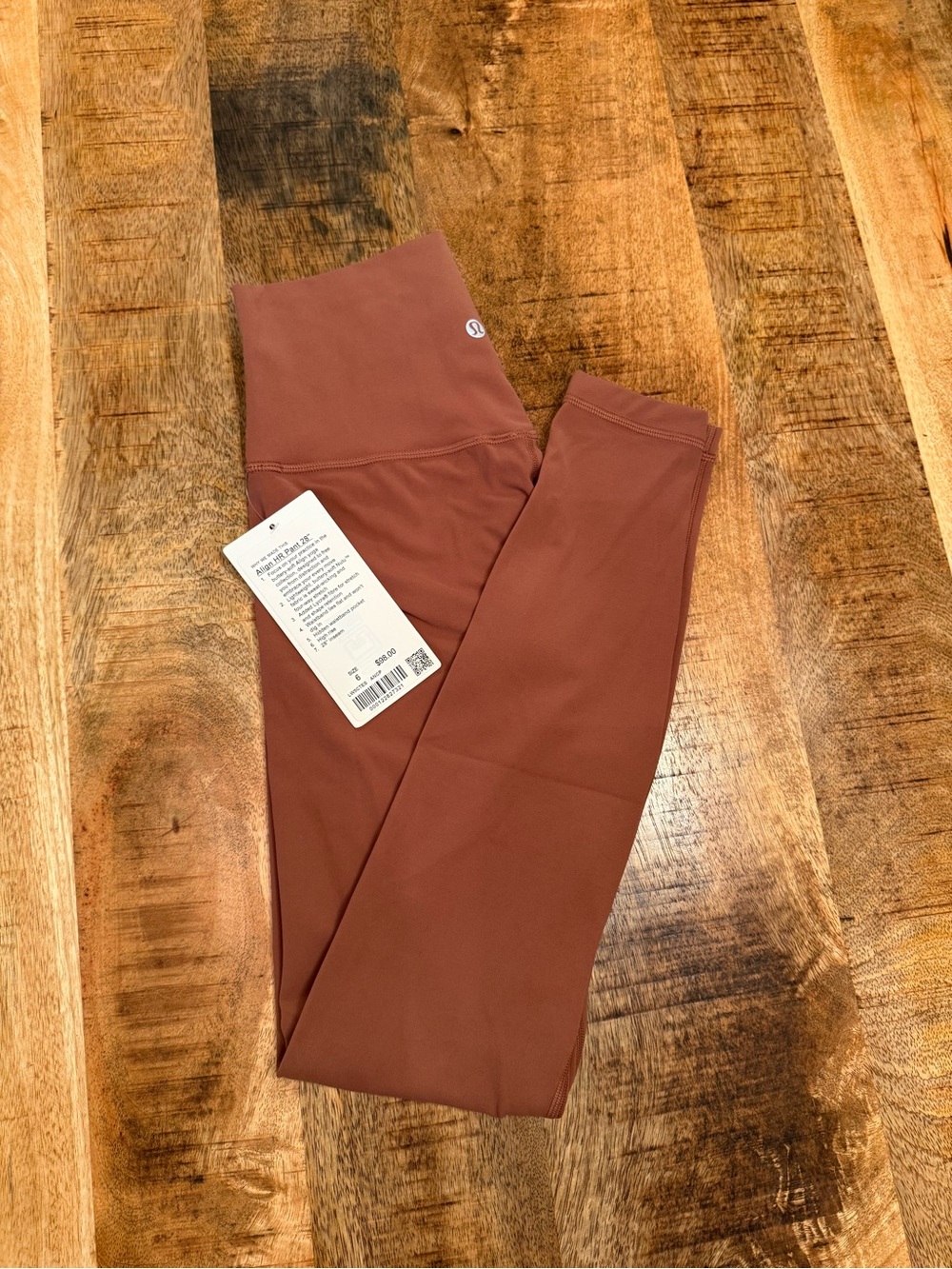NWT lululemon athletica align high rise pant 28” in color ancp (ancient copper)